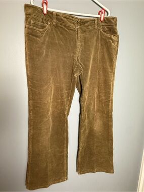 Michael Kors Velour Khaki Brown Pants Womens Sz 14